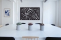Ozdoba Ścienna Palmowe Niebo Czarny Struktura