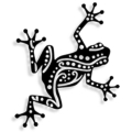 Dekor DRZEWOŁAZ POISON FROG - XL Czarny Struktura