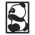 Dekoracja metalowa na ścianę dla dziecka Panda Wanda