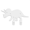wieszak metalowy do pokoju dziecka dinozaury