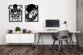 dekor ścienny z metalu