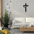 Dekoracja ścienna Krzyż metalowy
