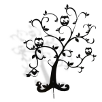 Stojak na biżuterię SOWY [M] 25x30cm wesoła dekoracja