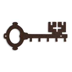 Wieszak Na Klucze Klucz [S] 20x9cm - Metalowy organizer ścienny na klucze, gadżety i akcesoria