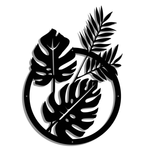 Ozdoba ścienna Monstera Koło