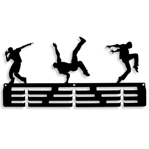 Wieszak Na Medale Dla Tancerzy HIP HOP [S] 36x17,5 cm Czarny