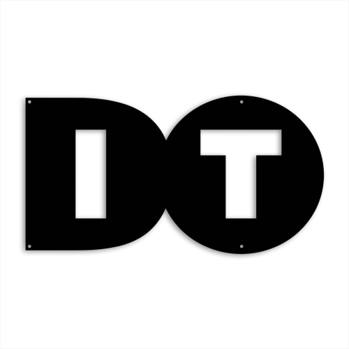 dekoracja ścienna z metalu napis Do It