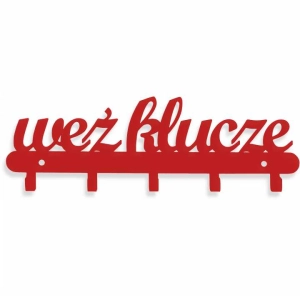 Wieszak Na Klucze Weź Klucze [S] 21x7cm - Metalowy organizer ścienny na klucze, gadżety i akcesoria