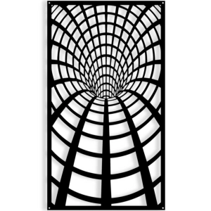 Dekor Infinite Tunnel [XXL] 60x106cm - Metalowa dekoracja - Ozdoba ścienna