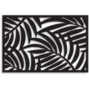 Dekor Palmowe Niebo [XXL] 90x60cm - Metalowa dekoracja - Ozdoba ścienna