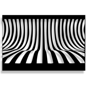 Dekor Krzywizny Drogi Życia [XL] 80x52cm - Metalowa dekoracja - Ozdoba ścienna