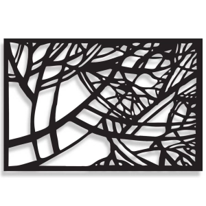 Dekor Labirynt W Koronie [XXL] 92x60cm - Metalowa dekoracja - Ozdoba ścienna