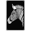 Dekor Metalowy Zebra Sawannowa Profil Czarny Struktura
