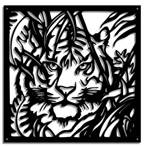 Ozdoba ścienna Jungle Tiger