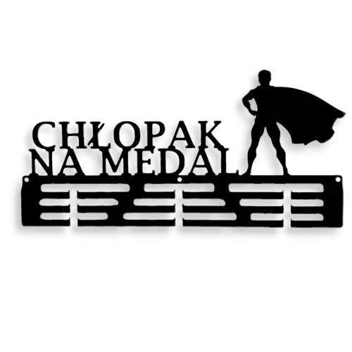 Metalowy Wieszak Na Medale Chłopak Na Medal