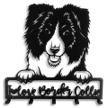Metalowy wieszak na kurtki PIES Border Collie