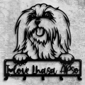 Wieszak na kurtki i smycze PIES Lhasa Apso Love
