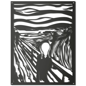 Krzyk [XL] 50x65cm Replika Obrazu - Edvard Munch - Metalowa dekoracja - Ozdoba ścienna