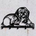 Wieszak metalowy na kurtki i płaszcze Pies Lhasa Apso