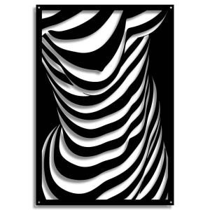Dekor Sensual Bodypainting [XL] 51x74cm - Metalowa dekoracja - Ozdoba ścienna