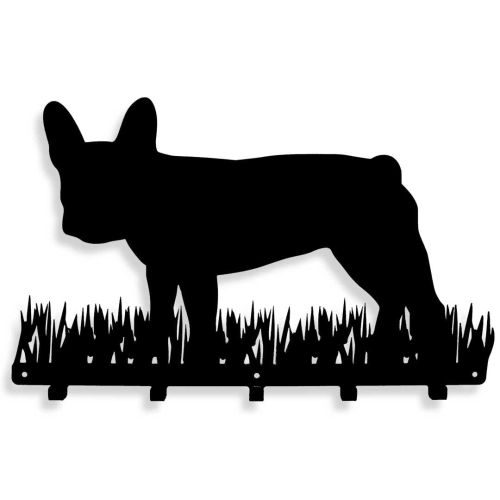 Metalowy Wieszak Na Kurtki do przedpokoju Buldog Francuski