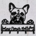Mały wieszak z metalu Pies Francuski Buldog Love