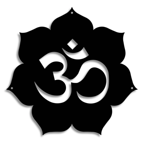 Dekoracja Metalowa Znak Mantra Om