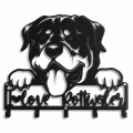 Wieszak do przedpokoju na kurtki i płaszcze Pies Rottweiler Love Zawieszalnia
