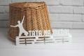 Metalowe Wieszak Na Medale TATA NA MEDAL [S] 38x20 cm Biały Aranżacja 2