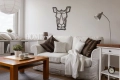 Dekoracja Ścienna Loft Geometryczny Nosorożec