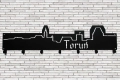 Wieszak do przedpokoju MIASTO TORUŃ ZARYS [XL] 60x14,8 CM - Metalowy Wieszak Na Ubrania, Kurtki I Płaszcze