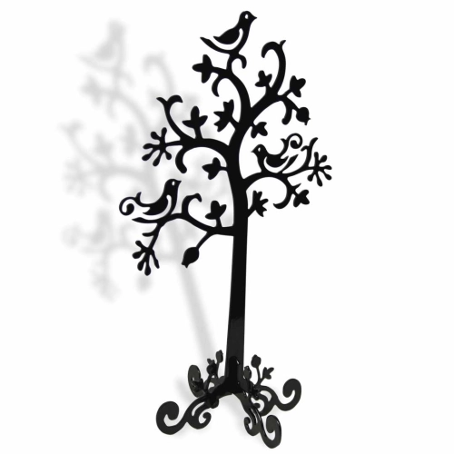 Stojak na biżuterię PTASZKI 32x19 CM Metalowa ozdoba