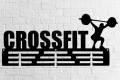 Wieszak na medale CROSSFIT [M] 40x18 CM - Metalowy ścienny wieszak na medale