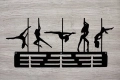 Metalowy wieszak ścienny na medale Pole Dance Taniec na Rurze