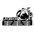 Wieszak metalowy na medale sport sztuki walki aikido
