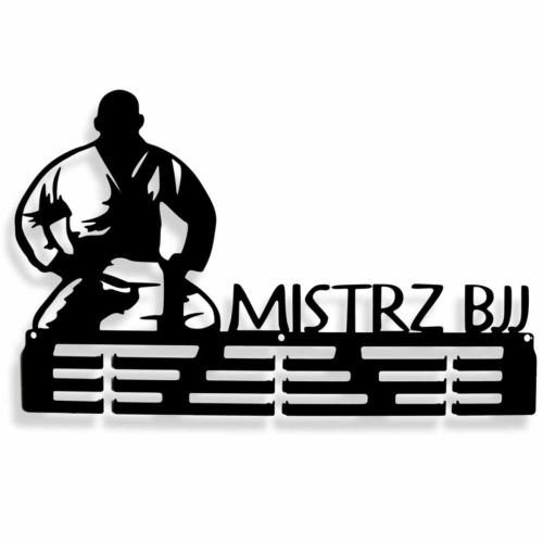 Wieszak metalowy  na medale Mistrz Brazilian Jiu Jitsu sztuki walki