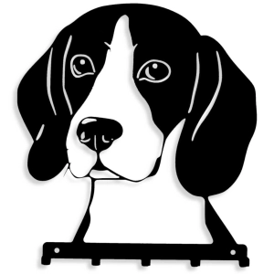 Wieszak na klucze smycze pies BEAGLE [S] 24x26cm na psie gadżety