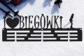 Metalowy wieszak na medale dla narciarzy biegowych Narciarka Biegowa Biegówki