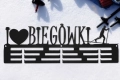 Metalowy wieszak na medale Biegówki Narciarz Biegowy
