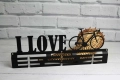 Metalowy wieszak na medale dla rowerzystów I love rower