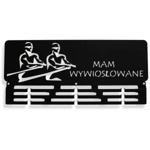 Wieszak na medale dla wioślarza MAM WYWIOSŁOWANE [M] 37x19cm
