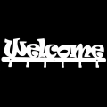 Metalowy wieszak ścienny Welcome