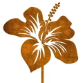 Biżuteria Ogrodowa Rdzą malowane Złota ozdoba do ogrodu z metalu korten corten Rdzawy Hibiskus
