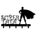 Mały wieszak metalowy Super Tata