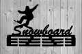Wieszak z metalu na medale Snowbord