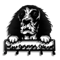 Metalowy wieszak do przedpokoju pies springer spaniel love