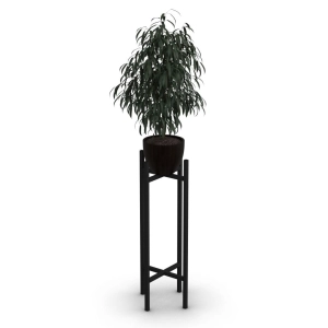 Kwietnik Metalowy Poppy - 30x80x30cm - Metalowy stojak na kwiaty w stylu LOFT