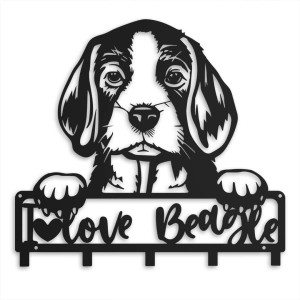 Wieszak Beagle Love [S] 21x21cm - Na Smycze i Klucze