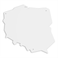 Dekoracja ścienna tablica magnetyczna mapa Polski