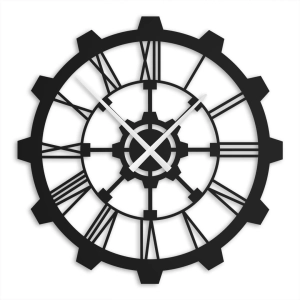Zegar  SteamPunk [L] 60cm  - metalowy zegar ścienny
